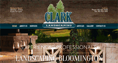 Desktop Screenshot of clarklawn-landscape.com